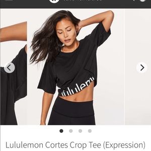 ISO: lululemon cortes crop tee